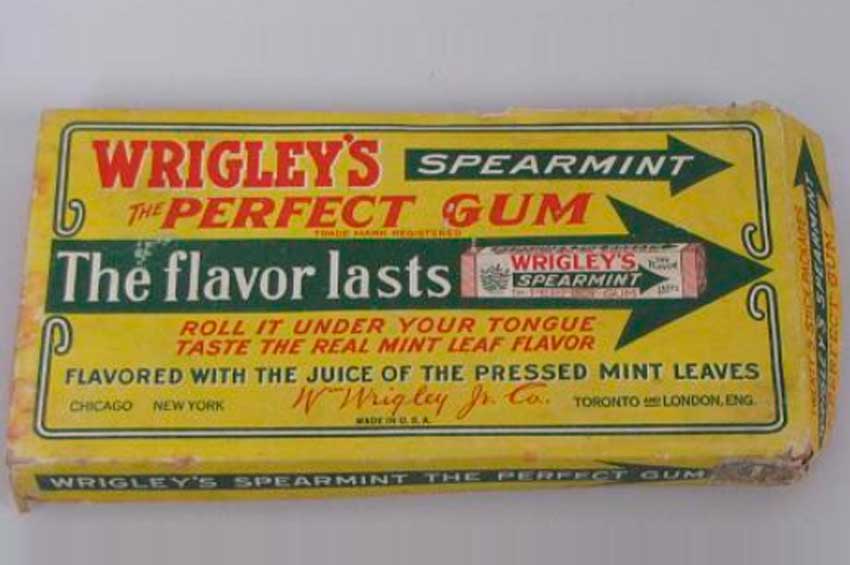 штрих-код та Wrigley's Spearmint Gum