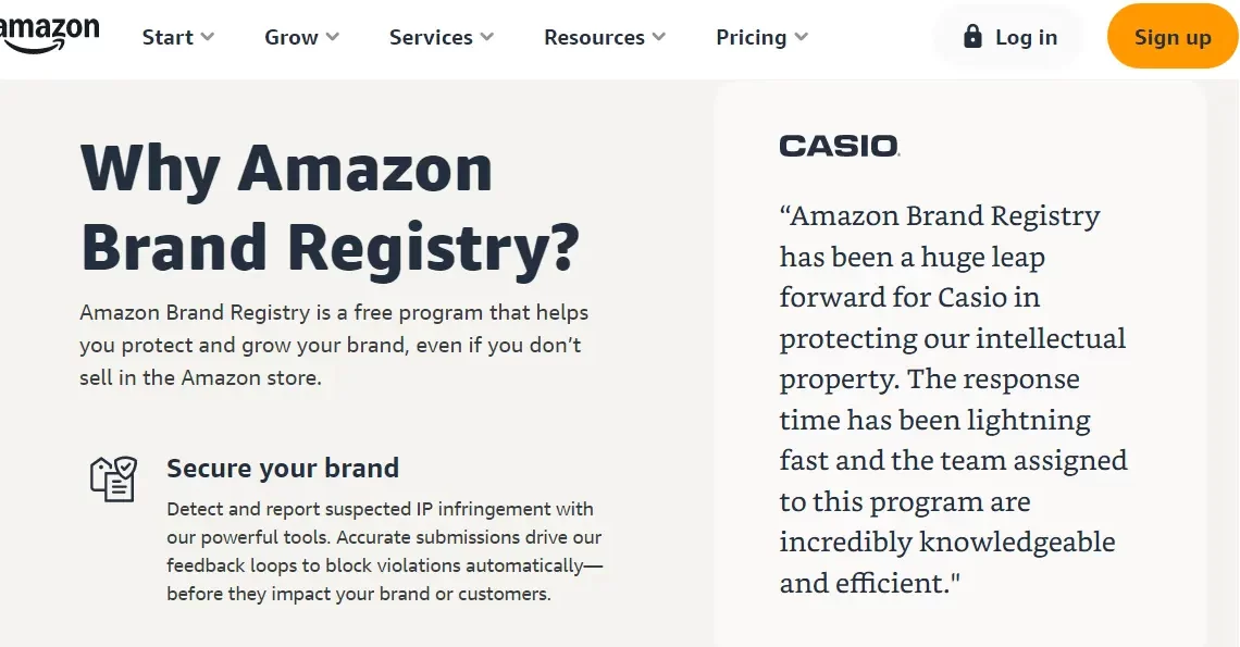 Торгова марка США та Реєстр брендів Амазон